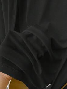 SHEIN Women's Casual Versatile Solid Color Lightweight Jacket - Black - View 3