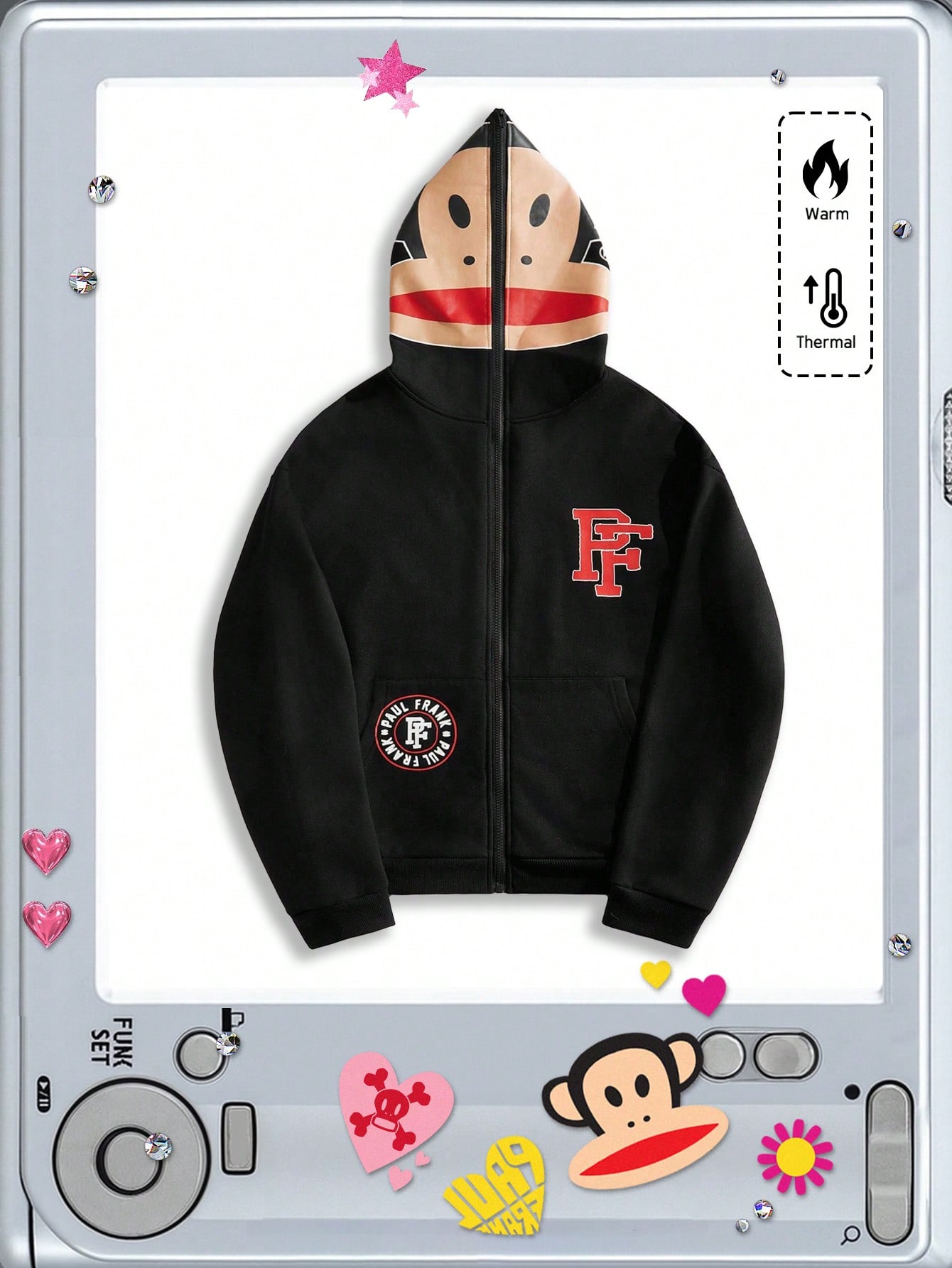 Our Paul Frank X ROMWE Spring Casual Graphic Men'S Letter
