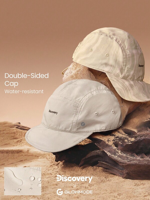 GLOWMODE X Discovery Keep It Cool Sweat-Wicking Quick-Dry Waterproof Unstructured Brim Unstructured Crown Reflective Drawstring Adjustable Double-Sided Cap Hat Hiking Outdoor Running Workout Active