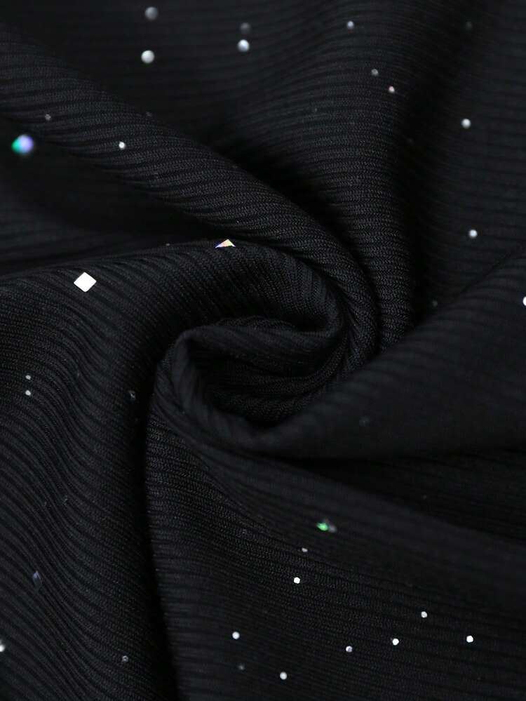 Women's Fashion Commuter Silver Foil Black Pants Elegant Pants For Women Rhinestone Pants Sparkle Pants Glitter Pants Women's Winter Pants Black Trousers For Women Elegant Pants For Women Going Out Stylish Women's Pants,Black Pant New Year,Fall,Fall Clothes For Women,Winter Clothes For Women
