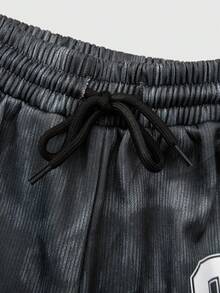 Sparklyn Tween Girls Stylish Loose-Fit Wide-Leg Pants: Soft Textured Gray Camouflage Print Trousers With Elastic Waist & Drawstring – Comfy Everyday Bottoms Perfect For School, Playdates, Or Casual Outings, Relaxed Silhouette That Pairs Great With Tees, Sweaters, And Jackets All Season Long - Multicolor - View 4