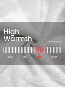 EMERY ROSE Women's Casual Denim Jacket With Fur Collar And Horn Buttons, Autumn/Winter - Blue - View 8