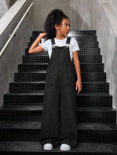 キッズGirls デニムオーバーオール＆ジャンプスーツ | ファッション