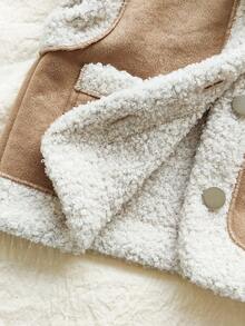 Vintaside Kids Toddler Boys' Thermal Lined Thickened Vest, Countryside Style Fashion All-Match Casual Cute Outerwear Jacket, Suitable For Spring, Autumn And Winter