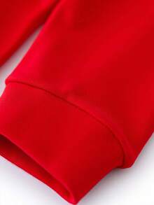 SHEIN 2pcs/Set Infant Baby Boys' Christmas Santa Claus "Merry Christmas" Print Red Crew Neck Long Sleeve Jumpsuit With Hat, Baby Clothing, Boys' Jumpsuits, Jumpsuits, Party Outfit, Casual Everyday Wear, Suitable For Spring, Autumn, Winter, 3M-3T Baby Santa Outfit Baby Christmas Outfit Baby Christmas Clothes My First Christmas Baby Outfits - Red - View 4