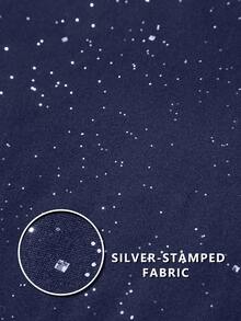 Claim Dot 男士休闲时尚街头拼接亮片字母图案短袖T恤 - 藏蓝色 - 查看 7