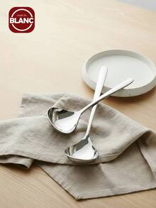 1 件装韩式不锈钢长柄汤勺、拉面勺、饭勺、粥勺，带加深加大碗、厨房、圣诞礼物