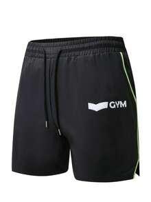 Gym Rark Bộ đồ nam in chữ, áo dài tay và quần short, quần lót bó sát, bộ đồ thể thao nam, bộ đồ tập gym, bộ đồ tập luyện. - màu đen - Xem 8
