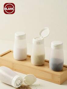 厨房盐罐调味盒家用厨房胡椒粉调味瓶密封防潮塑料调味瓶 - 彩色 - 查看 2