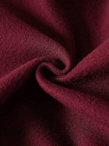 Genkimix Kids 两件套女童时尚灰色圆领长袖上衣和阔腿裤，饰有蝴蝶结，秋冬季 - 酒紅色 - 查看 8