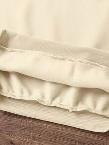 SHEIN Playful Pals 2 件套女婴休闲熊印花运动衫和紧身裤套装，秋季服装 - 彩色 - 查看 6