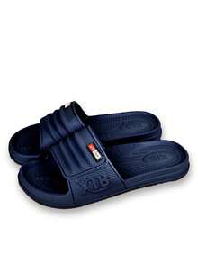 Zapatillas antideslizantes para el baño, sandalias de hombre, Pantuflas de pareja,chanclas hombre, sandalias mujer, Sandalias de EVA para casa fáciles de poner, suaves y resistentes, diseño antideslizante perfectas para el día a día, la ducha, la piscina o la playa. - Azul Marino - Ver 15