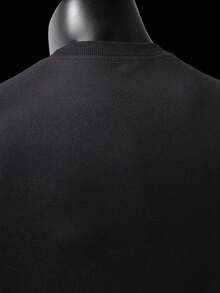 Manfinity Sport Polished Men's Casual Gradient Crew Neck Sweatshirt - Black - View 6