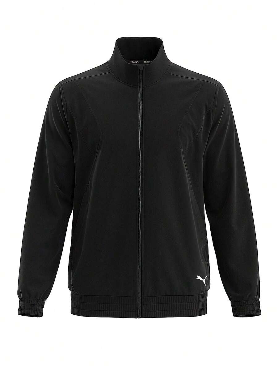 Puma Men Full Zip Training Jacket Black - Black - View 1