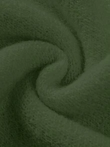 Franclia 新款秋冬法式个性高端简约设计女式开衫毛衣 - 軍綠色 - 查看 8