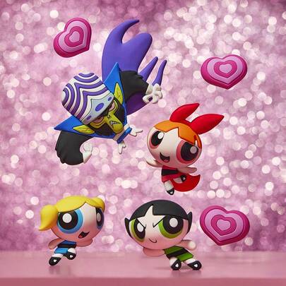 THE POWERPUFF GIRLS X SHEIN 造型有趣的冰箱贴，冰箱装饰佳品，适合厨房装饰，也是馈赠佳品。