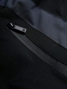 PAVTROS Manfinity Streetrush Men's Casual Colorblock Patchwork Design Jacket, Suitable For Spring And Autumn , Techwear Jacket , Black Graphic Jacket , Graphic Zip Up Jacket , Mens Windbreaker, Techwear Jacket, Men's Windbreaker Jacket, Men's Crop Jacket