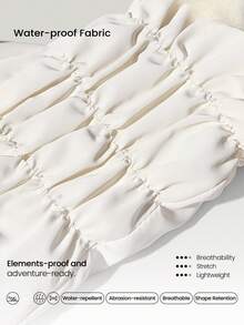 GLOWMODE 滑雪系列 S/M 寒冷征服者 保暖防风防水抓绒内衬触摸屏蓬松滑雪手套户外雪地秋冬日常运动服 - 白色 - 查看 5