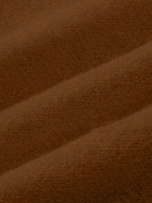 Franclia New Autumn/Winter French Personalized High-End Minimalist Design Women Cardigan Sweater - Chocolate Brown - View 6