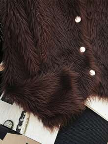 GlowEve CURVE 大码女式休闲日常通勤简约纯色蓬松针织开衫，秋冬款