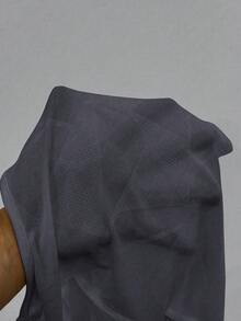 Easithlete 女士全幅几何图案长袖裹身下摆短款运动T恤