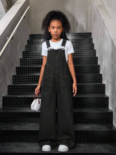キッズGirls デニムオーバーオール＆ジャンプスーツ | ファッション