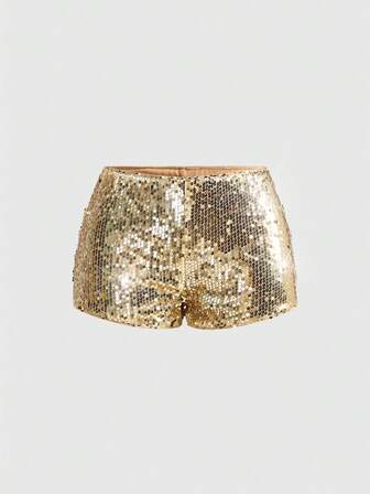 Grunge Punk Shorts mini con lentejuelas brillantes de talle súper bajo sexy para mujer, adecuados para verano, playa, graduación, Pascua, concierto, vacaciones en Nashville, baile de graduación, estilo punk callejero, festival de música