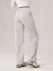 OutZeal 女士滑雪裤 户外裤 冬季徒步露营保暖内衬防水直筒户外裤 - 杏色 - 查看 8