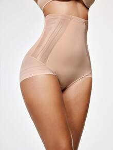 SHAPORA 1件装女士轻度支撑塑身裤 - 杏色 - 查看 5