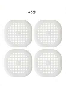 1/3/4Pcs Drain Cover With Suction Cup Pad, Kitchen Bathroom Sink Strainer Hair Filter Home Bathroom Decor Fall Decor Back To School - Multicolor - Ver 14