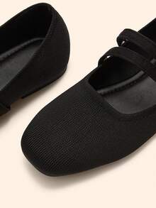 CUCCOO BASICS 女士时尚玛丽珍圆头平底鞋 - 黑色 - 查看 10