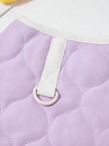 PETSIN Cozy Autumn/Winter Pet Vest – Cute, Breathable, And Easy-To-Wear Outfit For Small Dogs, Cats, And Other Tiny Pets, Great For Everyday Indoor And Outdoor Use - Purple - View 7