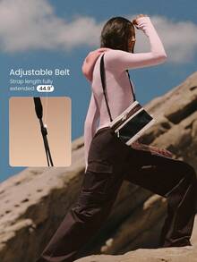 GLOWMODE 0.5升探索模式防水拉链网袋可调节肩带斜挎包健身房旅行徒步户外日常活动 - 黑與白 - 查看 4