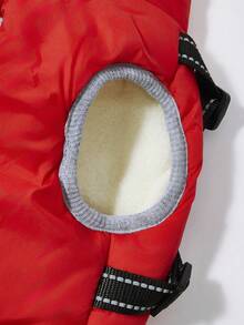 PETSIN Abbigliamento per animali domestici, cappotto per cani, gilet, abbigliamento in cotone per autunno e inverno, abbigliamento per piccoli animali, accessori per gilet casual per gatti da interni, forniture per animali domestici e costumi di Ognissanti, costumi per cani, forniture per cuccioli e articoli per cani - Rosso - Visualizzare 6