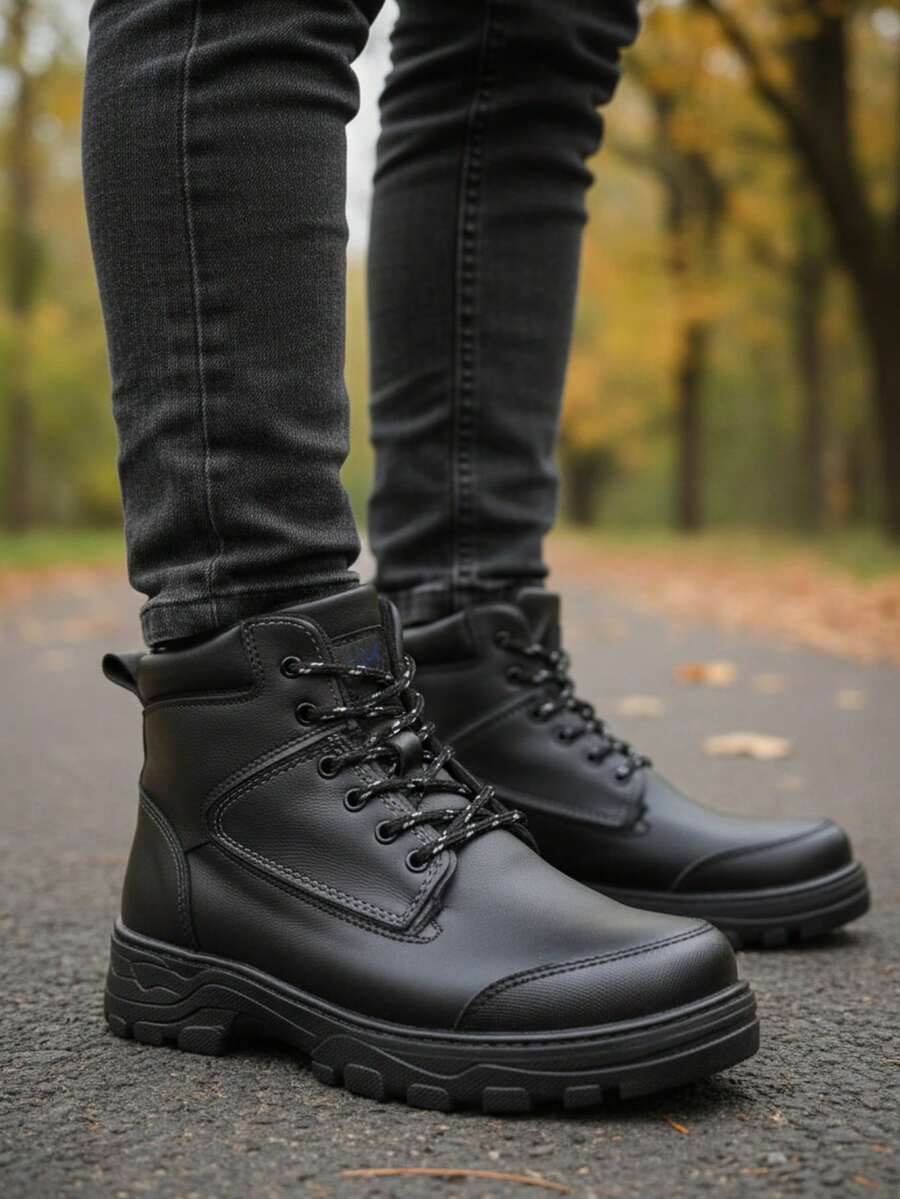 Men Treking Boots - Black - View 1