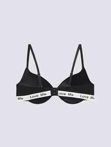 Loungeista 3件套轻薄衬垫字母印花聚拢文胸，女士钢圈文胸 - 彩色 - 查看 8