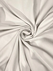 SHEIN 2pcs Maternity Plus Size Solid Color Asymmetric Shoulder Drop Shoulder Long Sleeve Top And Adjustable Waist Wide Leg Pants Casual Outfit Pregnant Outfits Maternity Pants Set Pregnancy Clothes Plus Size Maternity Set Maternity 2 Piece Set - Beige - View 6