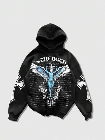 Men's Casual Street Graphic Print Hoodie Sweatshirt