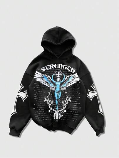 Men's Casual Street Graphic Print Hoodie Sweatshirt