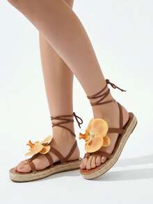 Women Platforms & Wedge Sandals - Brown - View 3