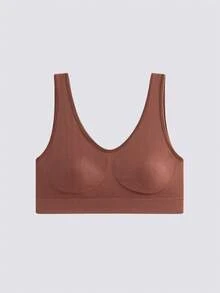 Loungeista 3件装女士透气无缝运动文胸，无胸垫超薄背心，适合运动穿着