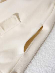 Elladie kids Young Girls Fashionable Cute Fluffy Hooded Casual Poncho Coat, Beige, Autumn/Winter - Apricot - View 5