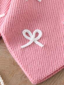 New Fashionable Versatile Cute Bow Knit Sweater & Flare Pants 2-Piece Set For Girls Pink Bow Baby Outfit Baby Girl Knitted Outfit Baby Girl Warm Sets Autumn And Winter Two Piece Suit Cozy Pixies Baby Girl Set Autumn And Winter Two Piece Suit Toddle 2 Piece Mommy And Me Clothes Set Two Piece Winter Outfits For Toddler Girl Knit Two Piece Toddler Baby Set Autumn Winter Season Fall Baby Outfit Knit Two-Piece Toddler Brown Baby Girl Outfit Baby Girls Brown Set Toddler Suit Baby Girl Knit Set Baby Girl Clothes Cardigan For Toddler Girl Toddler Girl Clothes Baby Girl Warm Sets Neutral Baby Clothes Unisex Vintage Winter Baby Clothes Baby Knitted Outfit Baby Knitted Romper