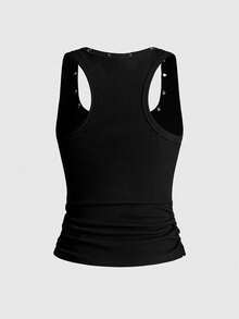 ROMWE Avant Women's Kpop Retro Baddie Unisex Streetwear Starry Sky & Rivet Print Tank Top