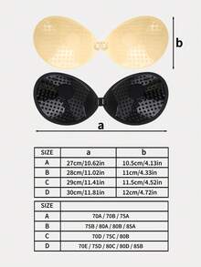 SHAPORA 2 Pairs Invisible Push-Up Bra Adhesive Nipple Covers