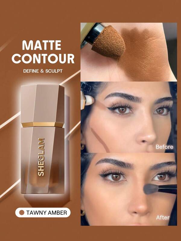 SHEGLAM Sun Sculpt Liquid Contour-Warm Honey Gel Cream Contour Non-Greasy Long Lasting Highly Pigmented Natural Contour Contouring Weightless Bronzer Brown Contour & Bronzer Brand Beauty Makeup Face Paint Cosmetic For Women Girls Perfect For Fall Winter Ideal For Y2K Fancy Fashion Suitable For Birthday Christmas Present Party Ready Best Color