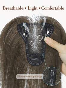 10inch Hair Toppers for Women Real Human Hair Pieces for Women with Thinning Hair