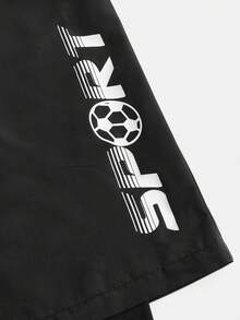 SHEIN 青少年男童立领半拉链运动印花卫衣及撞色印花慢跑裤套装，休闲校园运动服，面料柔软，适合日常穿着、上学、户外活动和运动。 - 彩色 - 查看 13