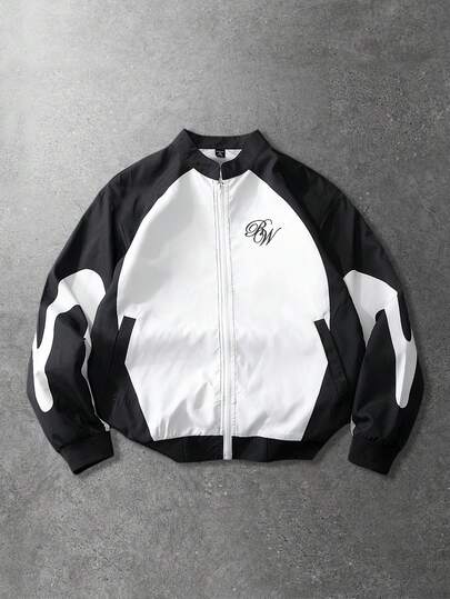 Street Life Chaqueta deportiva casual unisex, chaqueta estilo americano de calle para otoño/invierno