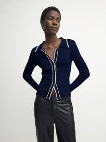 BizChic 2025秋冬新款条纹长袖休闲开衫，时尚优雅，适合都市通勤、日常百搭、浪漫90年代风格，也适合圣诞节、新年、感恩节、派对、海滩、毕业典礼、时尚、假日等场合，也适合婚礼宾客、主人、约会、聚会、音乐会、早午餐、机场等多种场合。 - 藏蓝色 - 查看 5